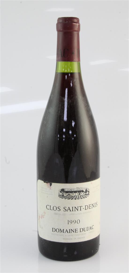 One bottle of Clos-Saint-Denis Grand Cru 1990,